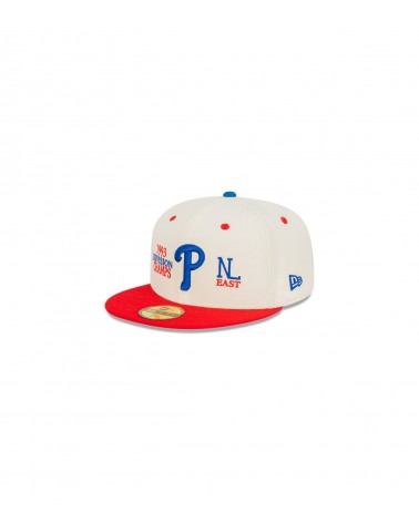New Era - Philadelphia Phillies MLB Division Champs 59Fifty Fitted Cap - Off White / Red
