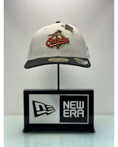 New Era - Baltimore Orioles MLB Pin Low Profile 59Fifty Fitted Cap - Stone / Black