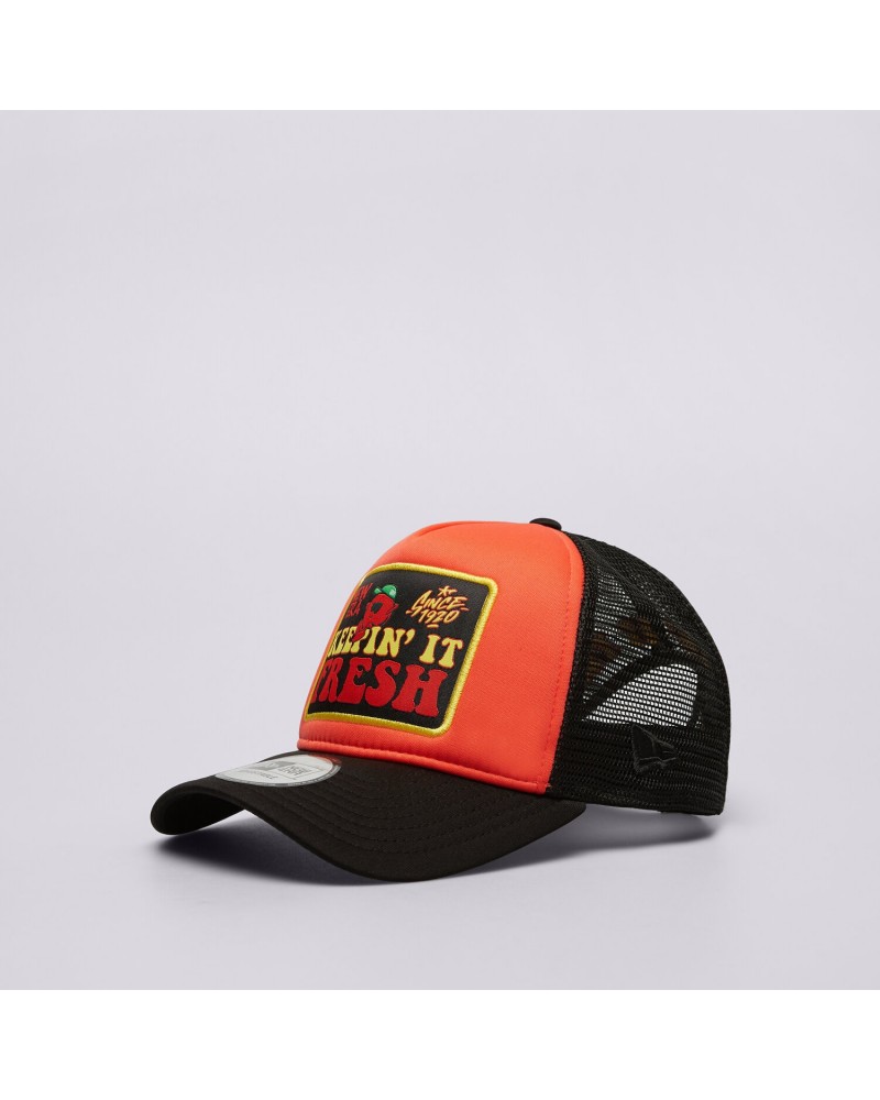 New Era - New Era Keepi'n It Fresh Patch Trucker Cap - Orange / Black