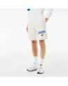 Lacoste - Regular Fit Jogger Shorts With Lacoste Print & Badge - Wh...