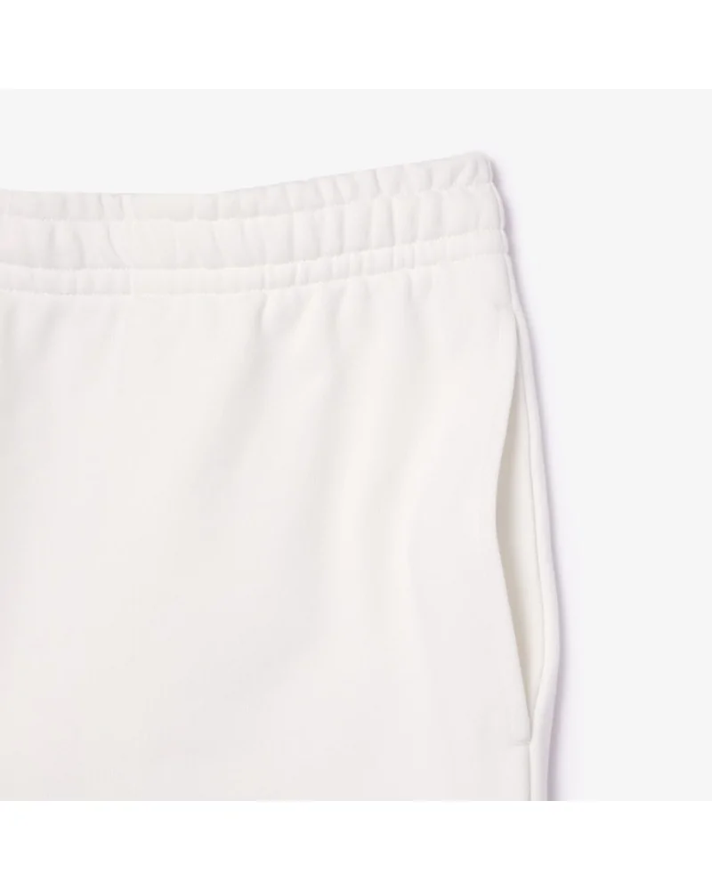 Lacoste - Regular Fit Jogger Shorts With Lacoste Print & Badge - Wh...