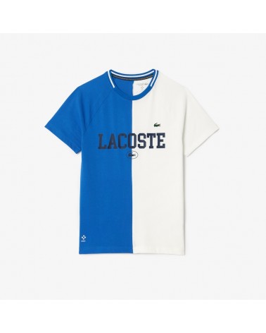 Lacoste - Sport x Daniil Medvedev Ultra Dry Tennis T-shirt - Blue / White