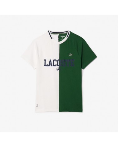 Lacoste - Sport x Daniil Medvedev Ultra Dry Tennis T-shirt - Green / White