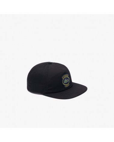 Lacoste - Cotton Twill Cap With Badge - Black