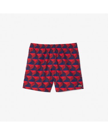 Lacoste - Swimsuit With Robert George Print - Red
