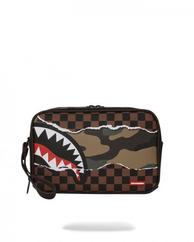 Sprayground - Pochette Tear It Up Toiletry Brick - Brown