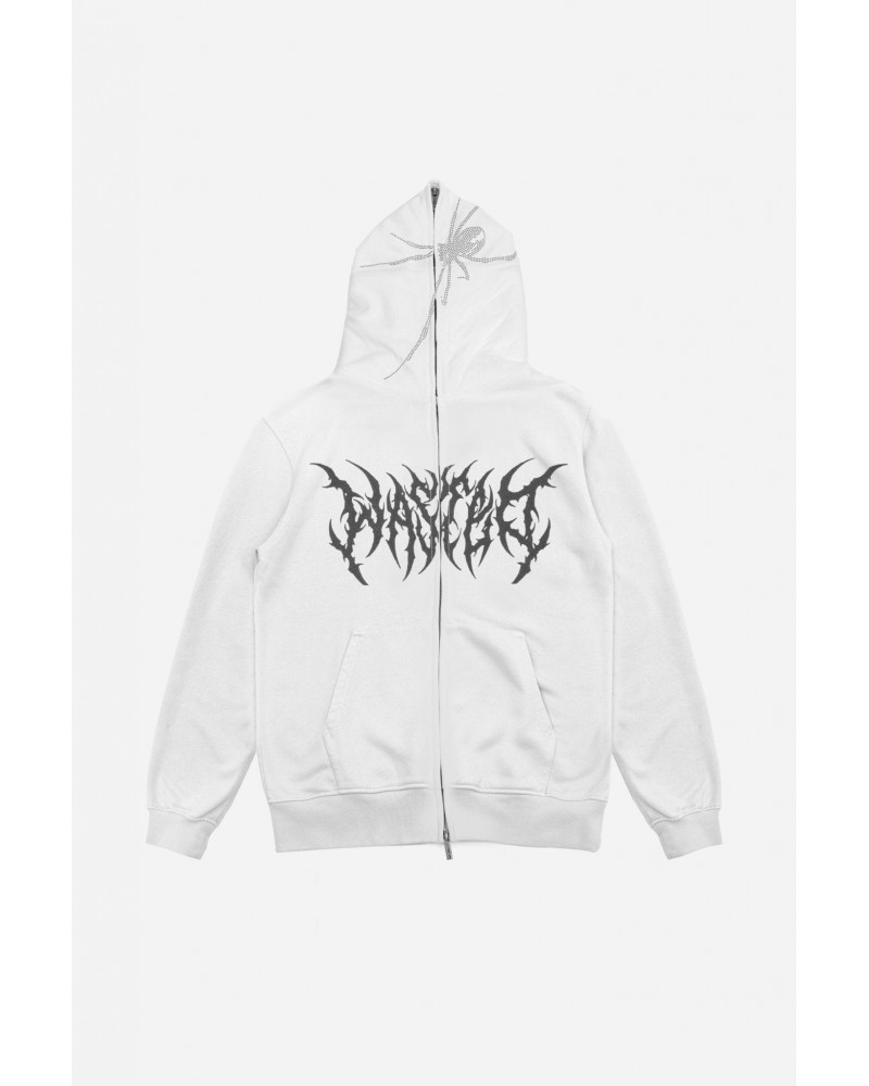 Wasted Paris - Full Zip Snatch Hoodie - White