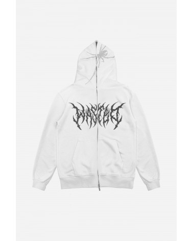 Wasted Paris - Full Zip Snatch Hoodie - White