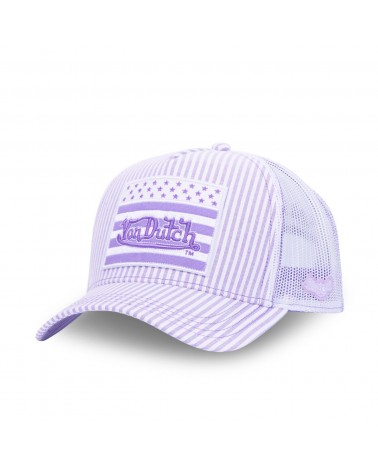 Von Dutch - Flag Trucker Snapback Cap - Violet