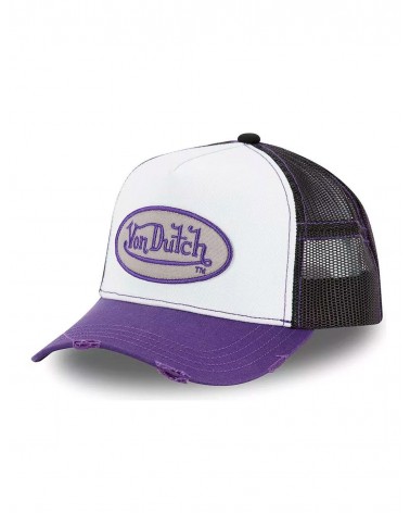 Von Dutch - Lof Trucker Cap - White / Purple