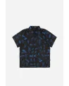 Wasted Paris - All Over Blind Shirt - Black / Ultra Blue | blockshops