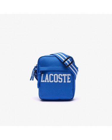 Lacoste -  Neocroc Camera Bag With Vertical Design And Front Pocket - Blue