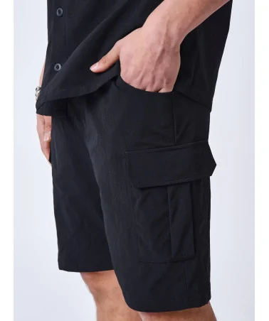 Project X Paris - Textured Cargo Short - Black