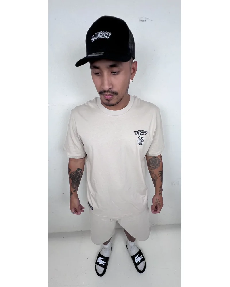 Block Limited - Blockboy Signature Patch Loose Fit Tee - Natural Raw