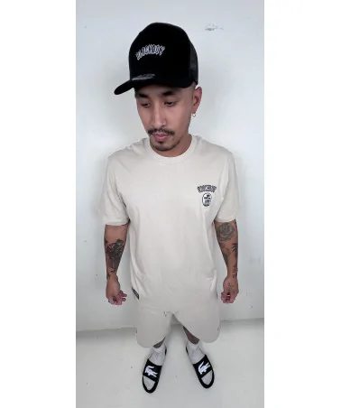 Block Limited - Blockboy Signature Patch Loose Fit Tee - Natural Raw