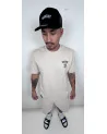 Block Limited - Blockboy Signature Patch Loose Fit Tee - Natural Raw