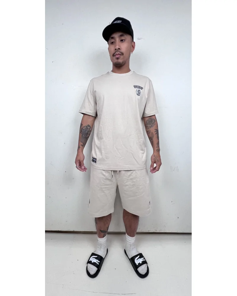Block Limited - Blockboy Signature Patch Loose Fit Tee - Natural Raw