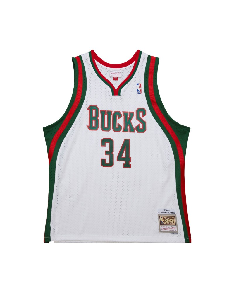 Mitchell & Ness - Swingman Giannis Antetokumpo Milwaukee Bucks 2013-14 - White