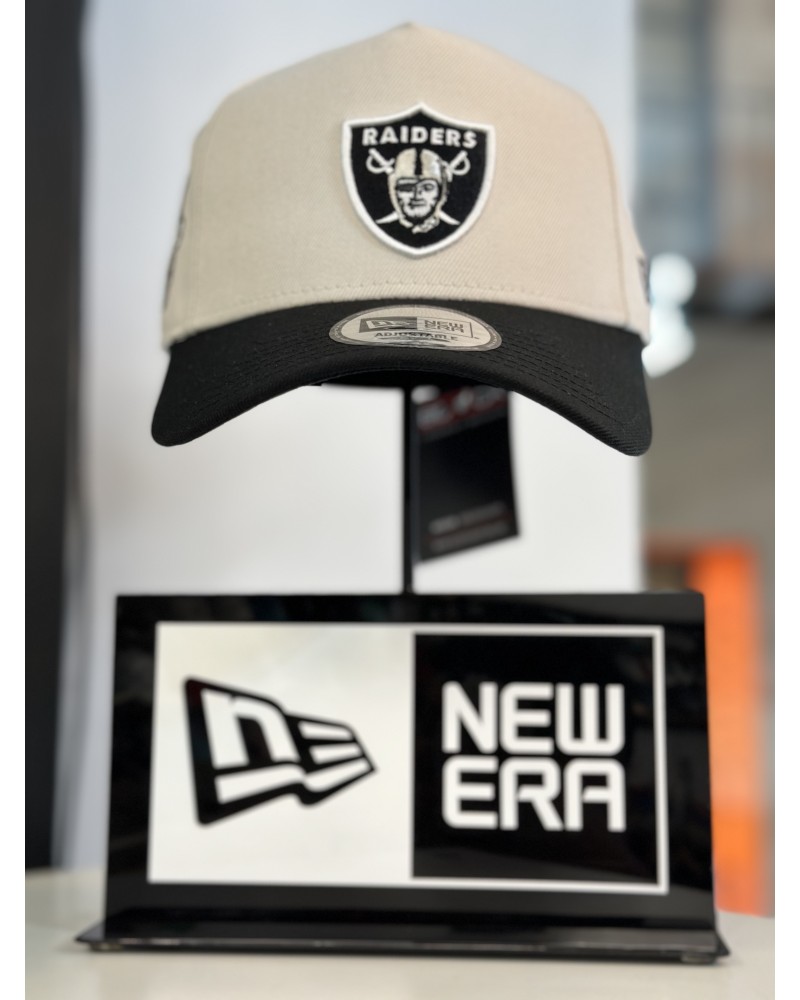 New Era - NFL Los Angeles Raiders E-frame Cap - Beige / Black