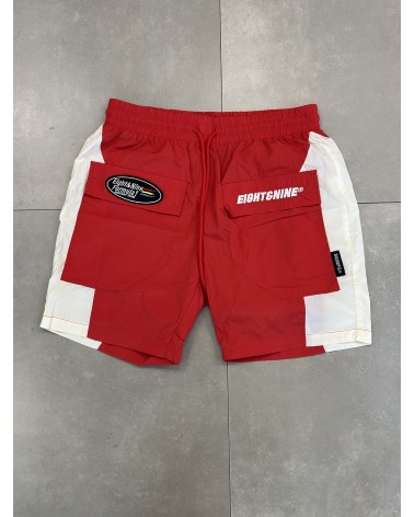 8 & 9 Clothing - Monte Moto Shorts - Red