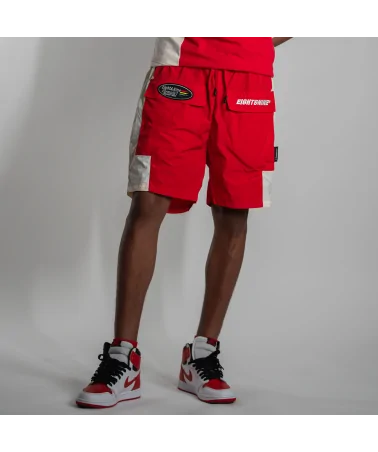 8 & 9 Clothing - Monte Moto Shorts - Red