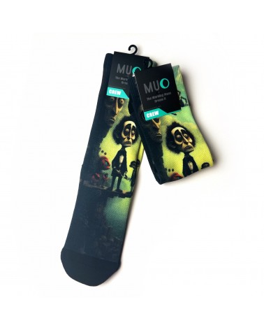 Muo - The Working Mans Dream ll Original Crew Socks - Black