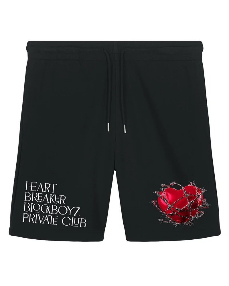 Block Limited - Heart Breaker Club Fleece Short - Black | blockshops