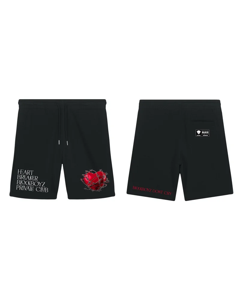 Block Limited - Heart Breaker Club Fleece Short - Black | blockshops