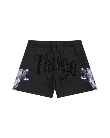 Roku Studio - Thug Life Hyena Fleece Shorts - Black