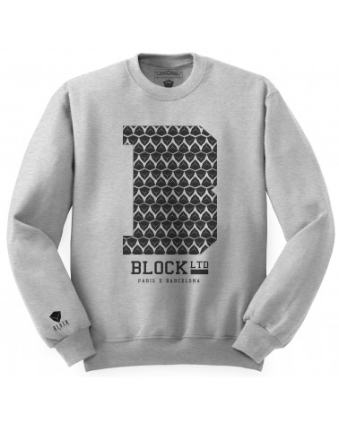 Block Limited - B College Crew - Grey