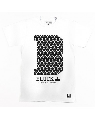 Block Limited - B College Tee - White
