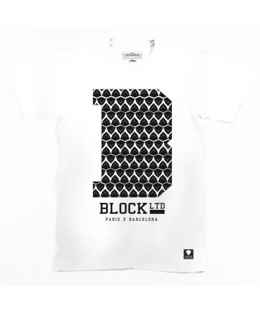 Block Limited - B College Tee - White