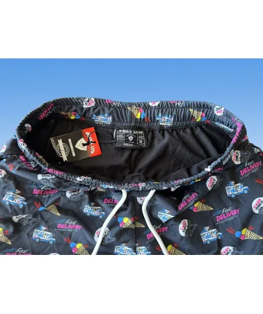 Block Limited - Ice Cream Man All Over print Short - Black/Mc
