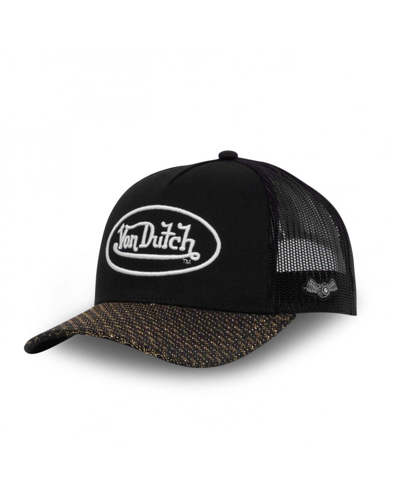 Von Dutch - Lof Shiny Trucker Snapback Cap - Black