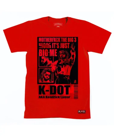 Block Custom - Kendrick Lamar aka K-Dot Tee - Red | blockshops