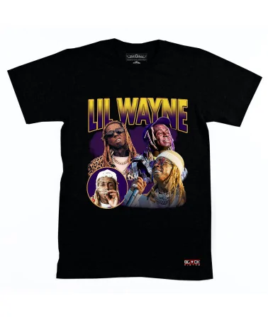Block Custom - Lil Wayne Retro Pics Tee - Black | blockshops