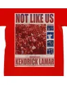 Block Custom - Kendrick Lamar Not Like Us Video Shoot Tee - Red | b...
