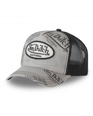 Von Dutch - Terry's Mesh Baseball Cap - Black / Grey