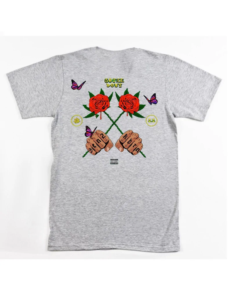 Block Custom - Sauce Boyz Merch Tee - Heather Grey | blockshops