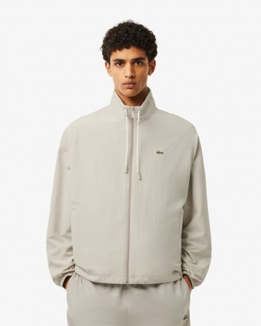 Lacoste - Sportsuit Short Jacket Waterproof With Detachable Hoodie - Grey