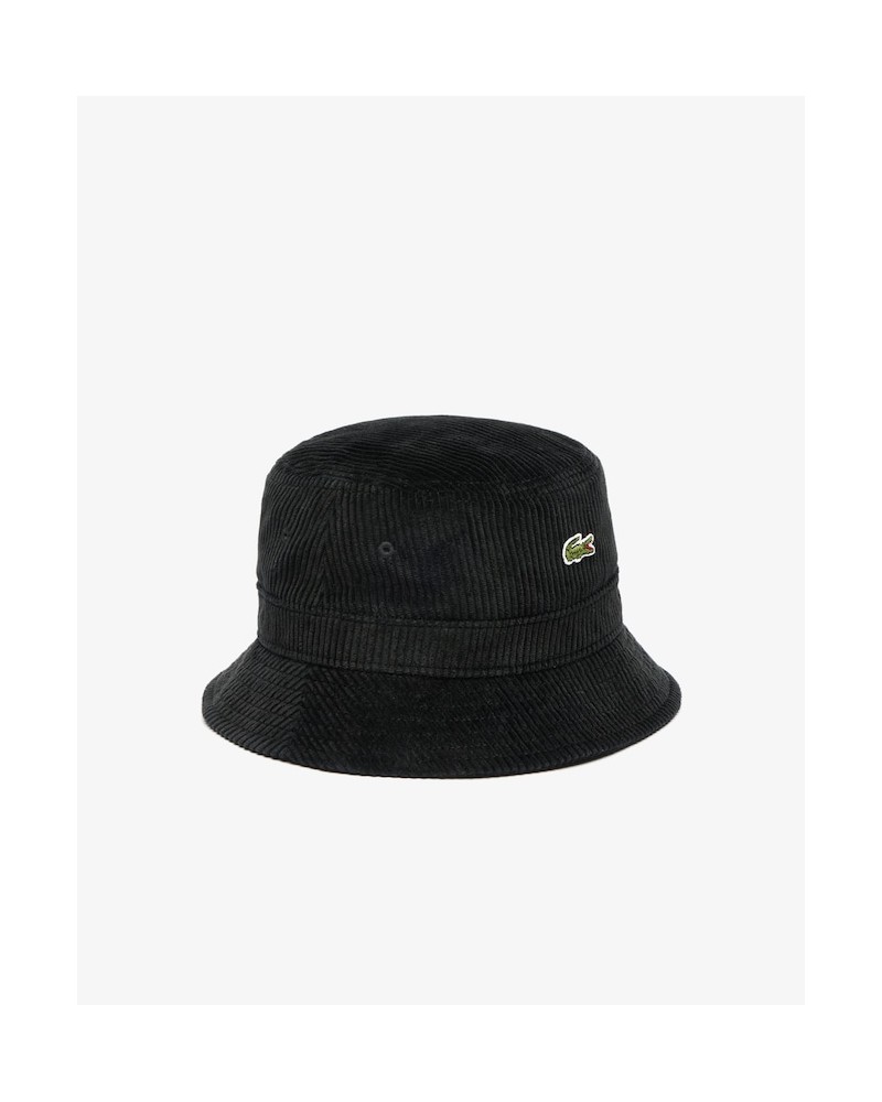 Lacoste - Corduroy Cotton Fisherman Bucket - Black