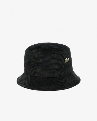 Lacoste - Corduroy Cotton Fisherman Bucket - Black