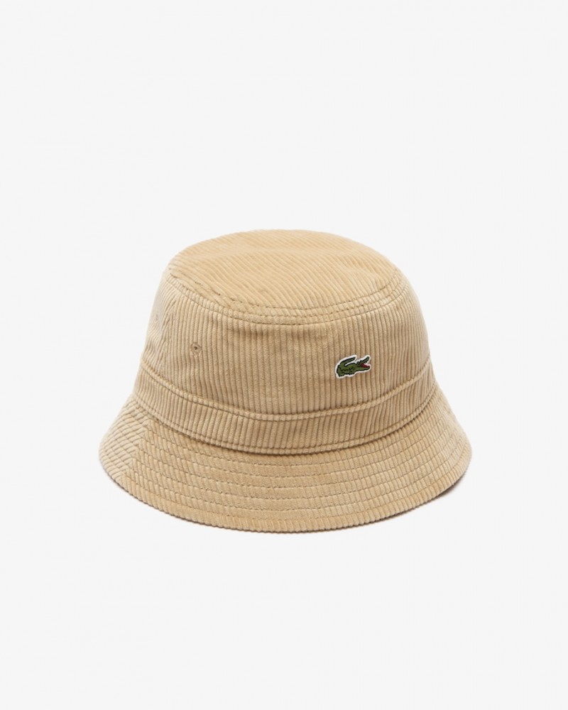 Lacoste - Corduroy Cotton Fisherman Bucket - Brown