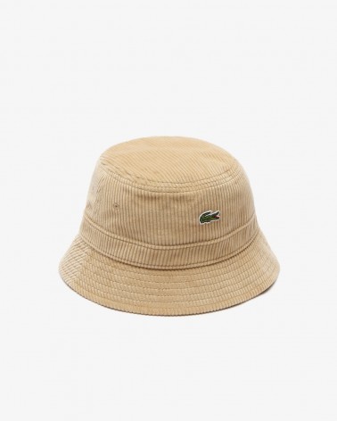 Lacoste - Corduroy Cotton Fisherman Bucket - Brown