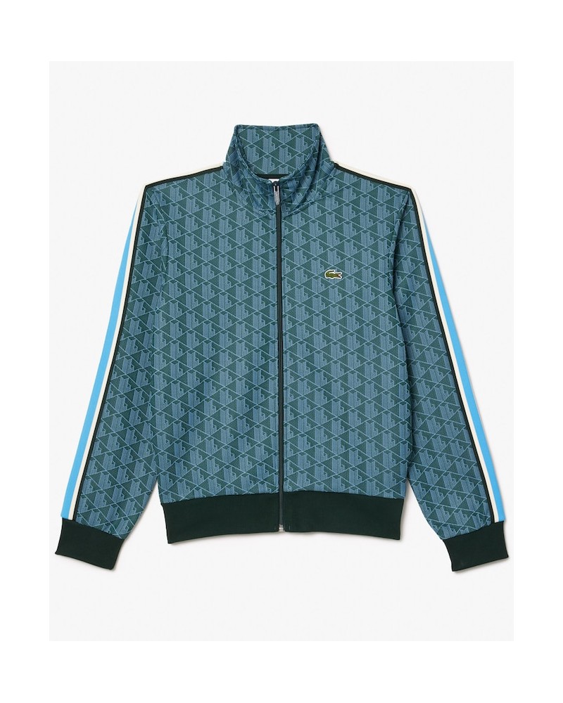 Lacoste - Monogram Track Jacket - Green / Blue