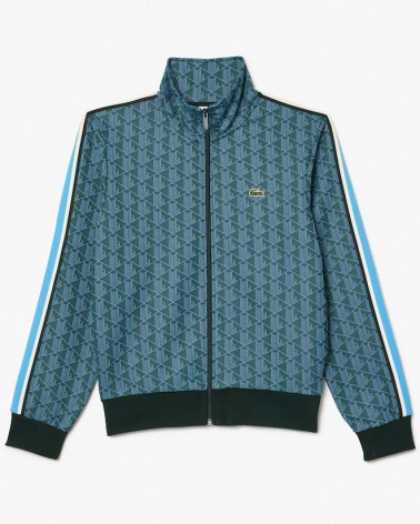 Lacoste - Monogram Track Jacket - Green / Blue