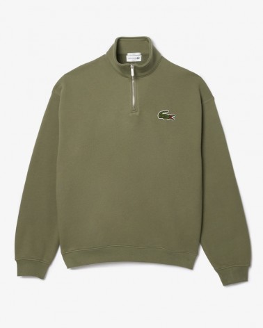 Lacoste - High Neck Loose Fit Sweatshirt - Green