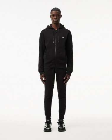 Lacoste - Fleece Hooded Tracksuit - Black