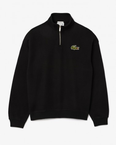 Lacoste - High Neck Loose Fit Sweatshirt - Black