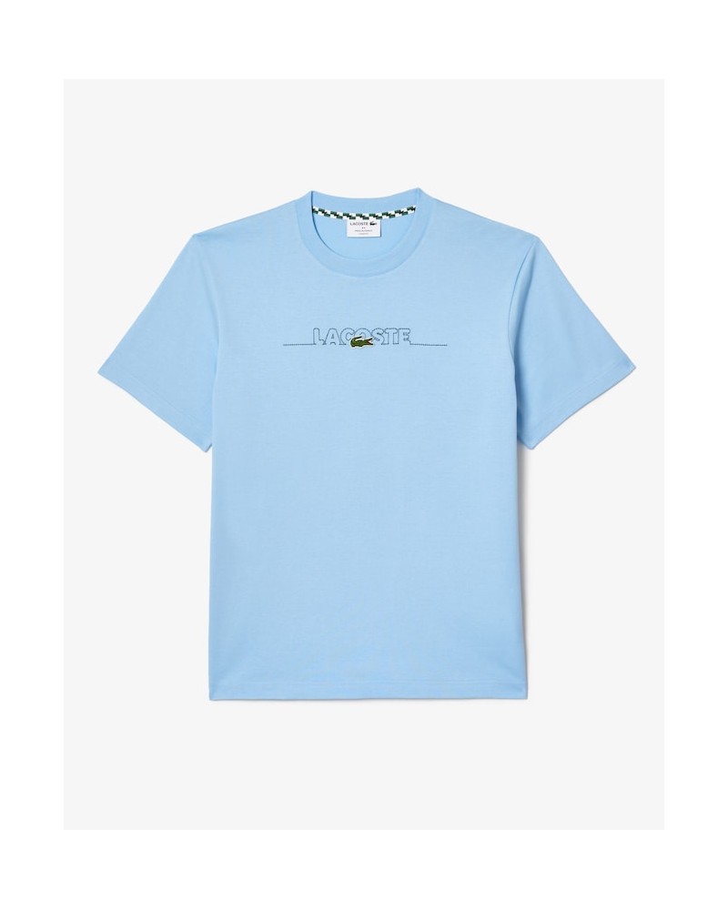 Lacoste - French Made Embroidered T-shirt - Blue